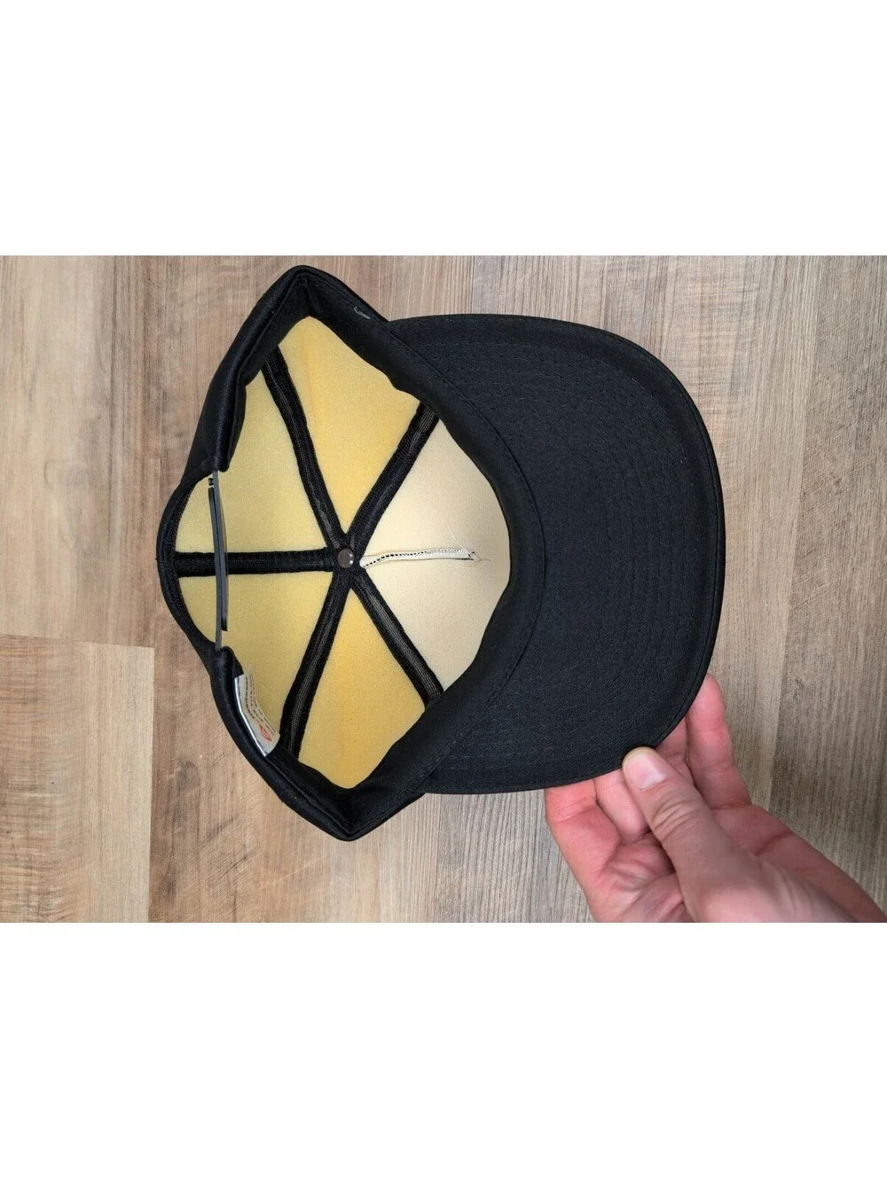 Vintage Honda Motors Hat Cap Snap Back Black Red Wing Logo Rare Cedar Rapids